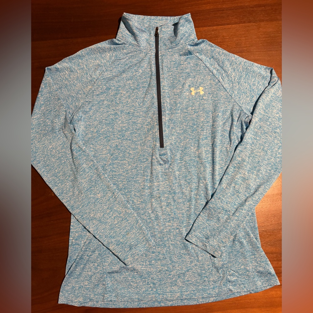 Blue Under Armor Long Sleeve Quarterzip